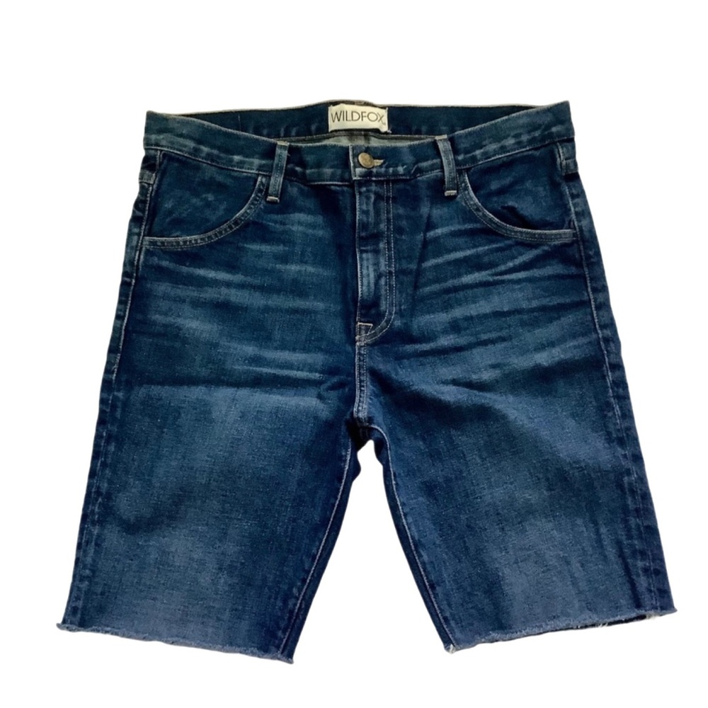 WILDFOX Cutoff Blue Denim High Rise Shorts Size 8-10